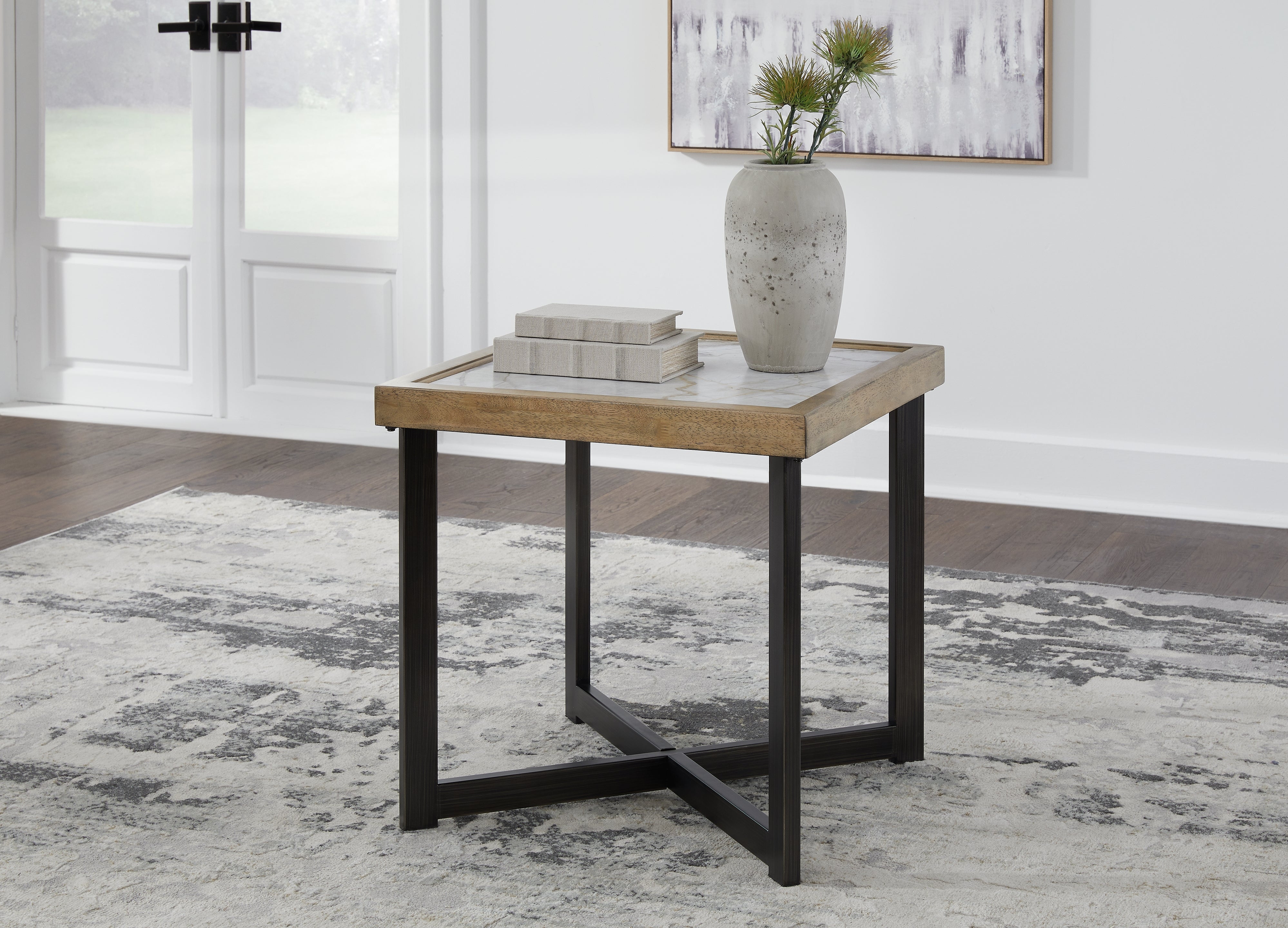 Warmstead Furniture - Ashley Furniture - Montia End Table - Square End Table / Multi - T632-2