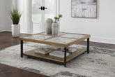 Warmstead Furniture - Ashley Furniture - Montia Coffee Table - Square Cocktail Table / Multi - T632-8