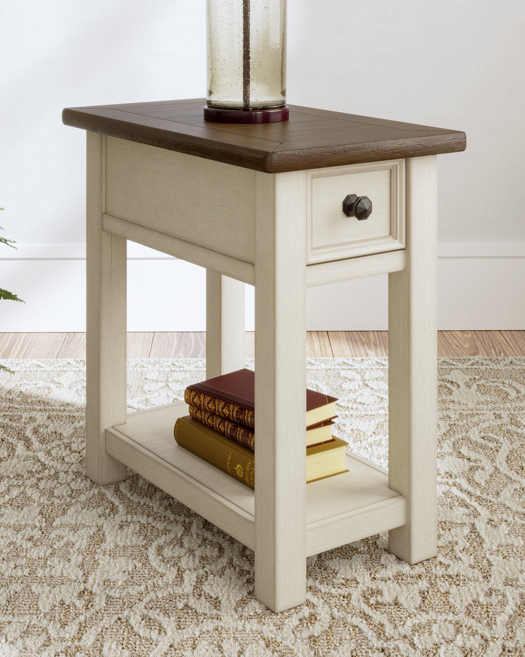 Warmstead Furniture - Ashley Furniture - Bolanburg Chairside End Table - Chair Side End Table / Two-tone - T637-107