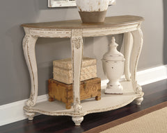 Warmstead Furniture - Ashley Furniture - Realyn Sofa Table - Sofa Table / White/Brown - T743-4