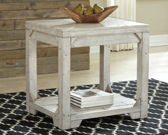 Warmstead Furniture - Ashley Furniture - Fregine End Table - Rectangular End Table / Whitewash - T755-3