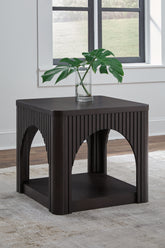 Warmstead Furniture - Ashley Furniture - Yellink End Table - Square End Table / Black - T760-2