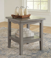 Warmstead Furniture - Ashley Furniture - Charina End Table - Square End Table / Antique Gray - T784-2