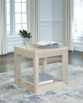 Warmstead Furniture - Ashley Furniture - Marxhart End Table - Square End Table / Bisque - T791-2