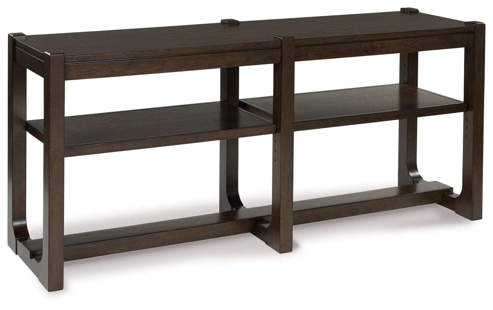 Warmstead Furniture - Ashley Furniture - Breckington Sofa Table - Sofa Table / Dark Brown - T856-4