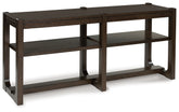 Warmstead Furniture - Ashley Furniture - Breckington Sofa Table - Sofa Table / Dark Brown - T856-4