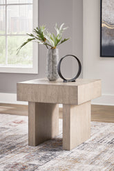 Warmstead Furniture - Ashley Furniture - Jorlaina End Table - Square End Table / Light Grayish Brown - T922-2
