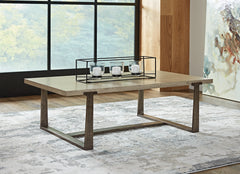 Warmstead Furniture - Ashley Furniture - Dalenville Coffee Table - Rectangular Cocktail Table / Gray - T965-1