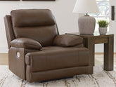 Warmstead Furniture - Ashley Furniture - VonRyan Living Room - PWR REC Sofa with ADJ Headrest / Tobacco - U1040015