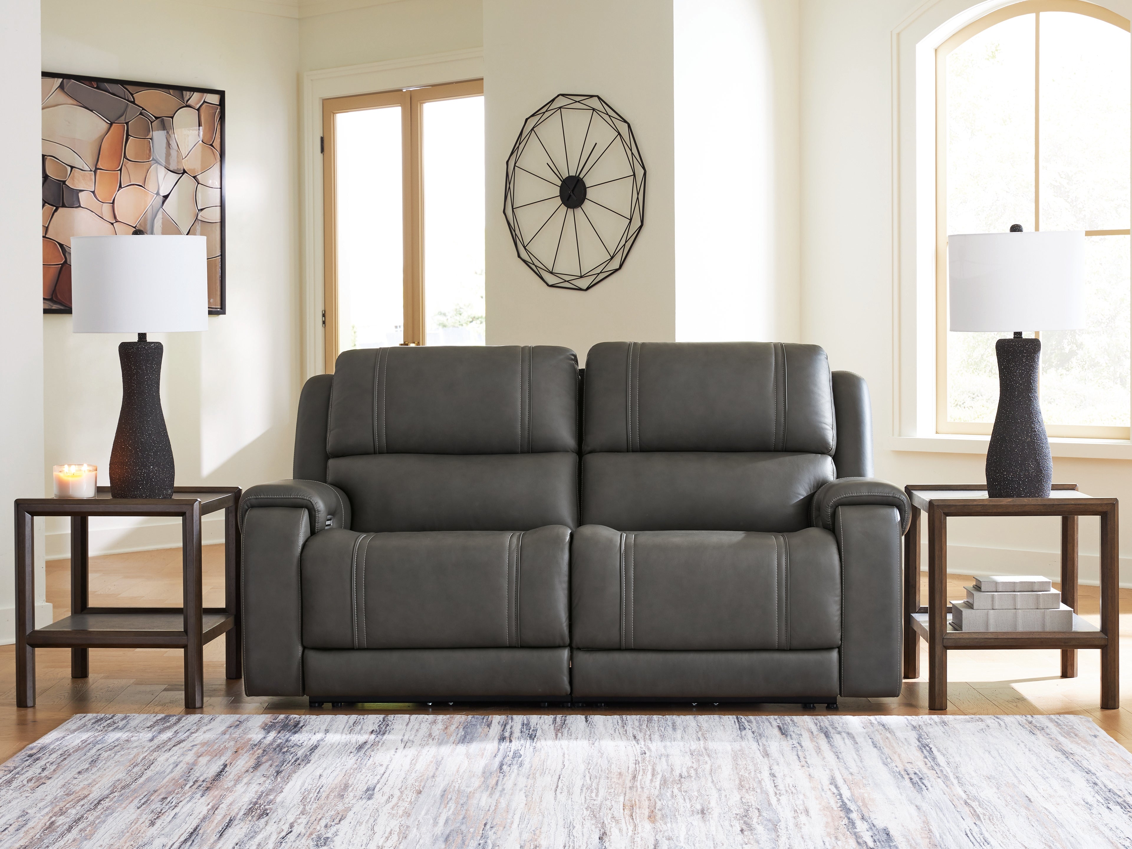 Warmstead Furniture - Ashley Furniture - 5Z - Pittson Sectional - 2-Piece Power Reclining Sectional Loveseat - PCU12600S1
