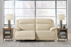 Warmstead Furniture - Ashley Furniture - Double Deal Sectional - 5-Piece Reclining Sectional with Console / Almond - U13001S8