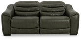Warmstead Furniture - Ashley Furniture - Center Line Sectional - 7-Piece Power Reclining Sectional / Dark Gray - U63404S7
