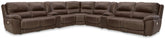 Warmstead Furniture - Ashley Furniture - Dunleith 9-piece Power Reclining Sectional - 9-piece Power Reclining Sectional / Chocolate - U71604S10