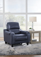 Warmstead Furniture - Ashley Furniture - Mercomatic Living Room - PWR REC Sofa with ADJ Headrest / Ocean - U7531115