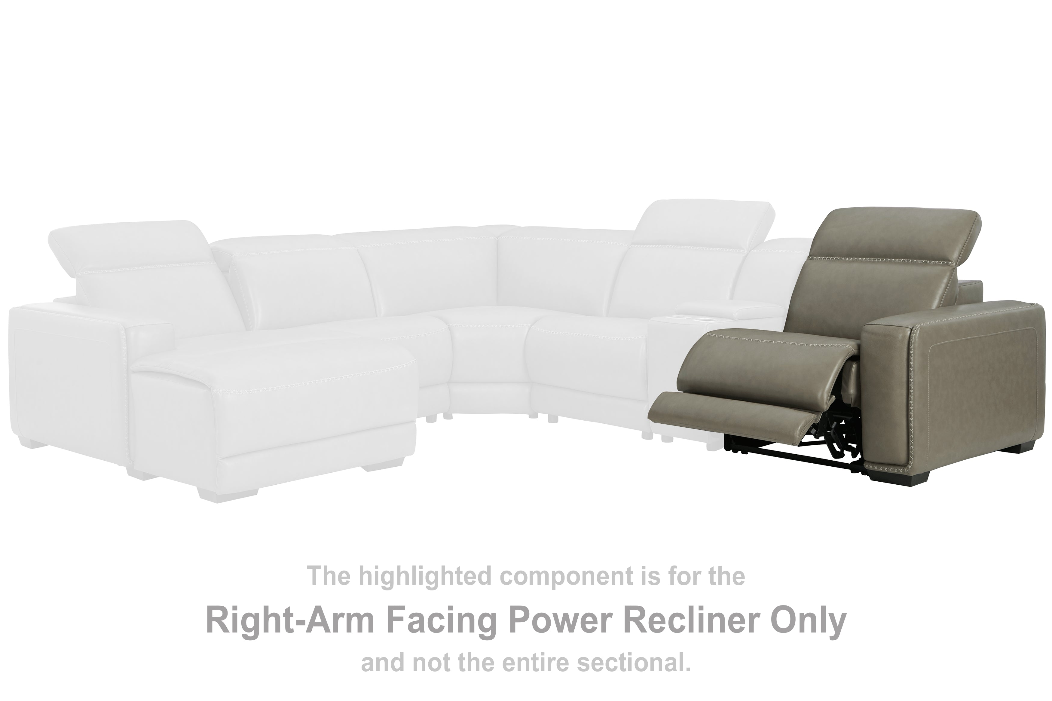 Warmstead Furniture - Ashley Furniture - Correze Sectional - 2-Piece Power Reclining Sectional / Gray - U94202S10