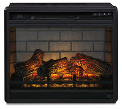 Warmstead Furniture - Ashley Furniture - Entertainment Accessories Electric Infrared Fireplace Insert - Electric Infrared Fireplace Insert / Black - W100-101