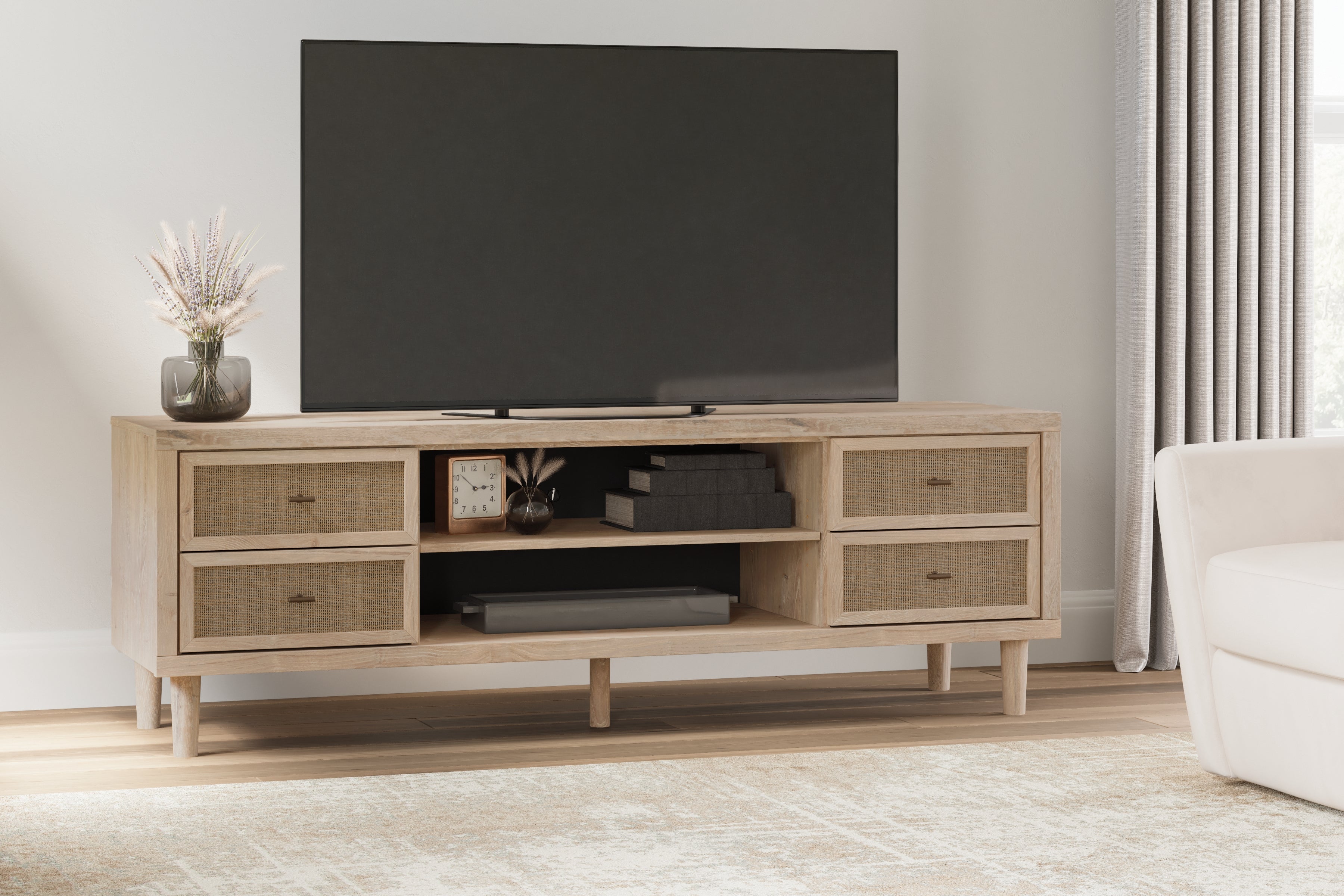 Warmstead Furniture - Ashley Furniture - Cielden TV Stand - 72" / Two-tone - W1199-68
