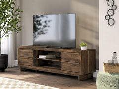 Warmstead Furniture - Ashley Furniture - Zadilyn 72" TV Stand - 72" / Brown - W3367-68