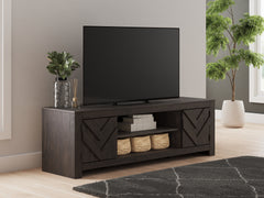 Warmstead Furniture - Ashley Furniture - Cayboni TV Stand - 71" / Tan - W3787-68