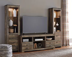 Warmstead Furniture - Ashley Furniture - Trinell 3-Piece Entertainment Center - 3-Piece Entertainment Center / Brown - W446W18