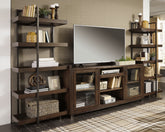 Warmstead Furniture - Ashley Furniture - Starmore Entertainment Center - Left or Right Pier / Brown/Gunmetal - W633-34