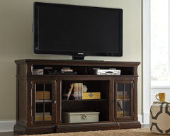 Warmstead Furniture - Ashley Furniture - Roddinton 72" TV Stand - 72" / Dark Brown - W701-88