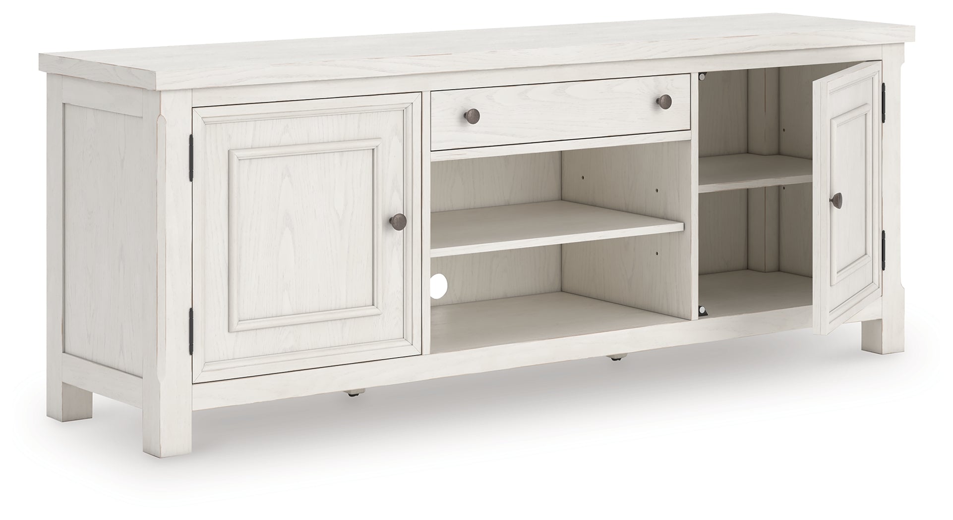 Warmstead Furniture - Ashley Furniture - Robbinsdale 72" TV Stand - 72" / Antique White - W742-68