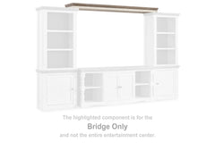 Warmstead Furniture - Ashley Furniture - Havalance Entertainment Center - Bridge / Two-tone - W814-35