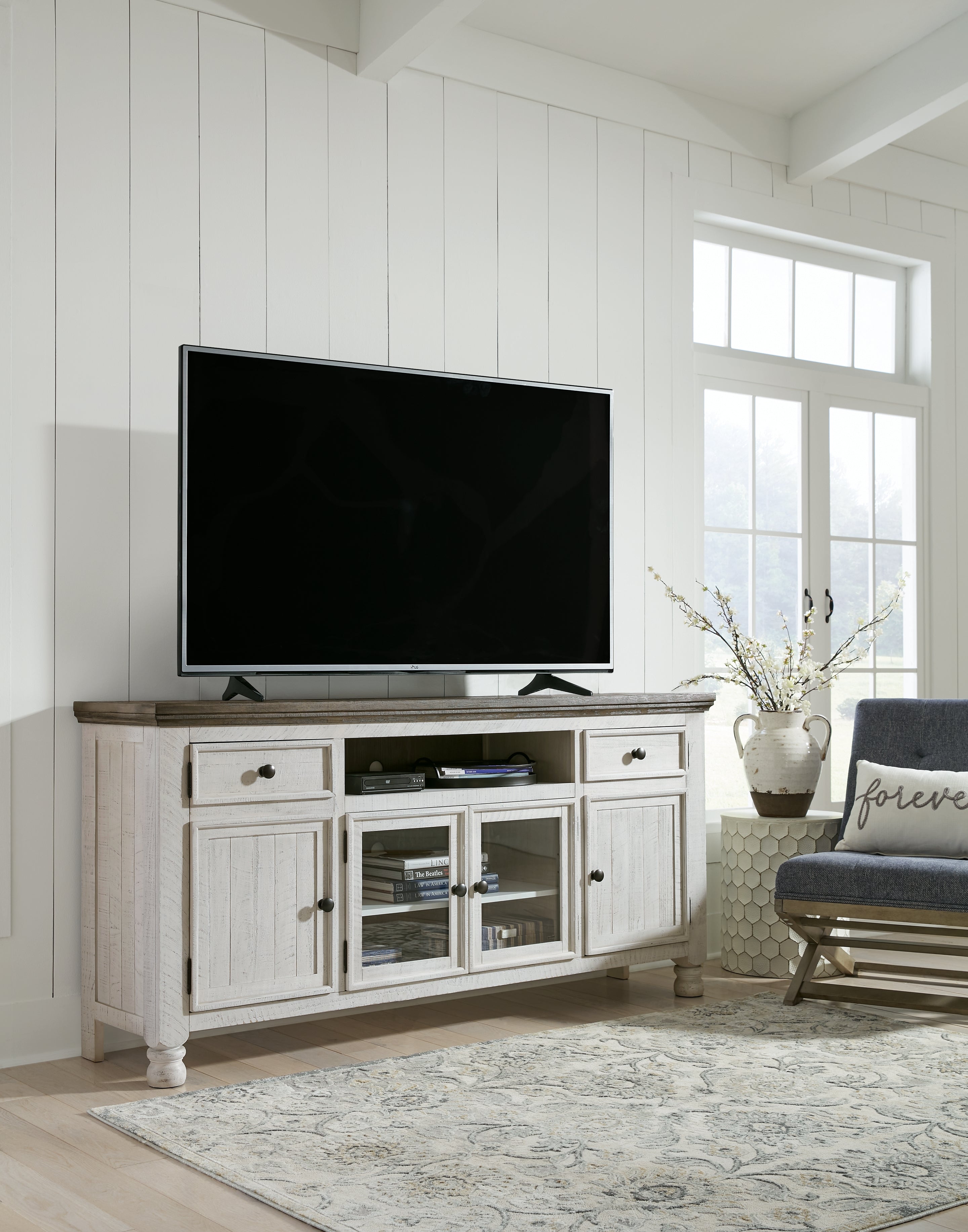 Warmstead Furniture - Ashley Furniture - Havalance TV Stand - TV Stand / Two-tone - W814-68