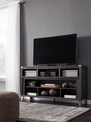 Warmstead Furniture - Ashley Furniture - Todoe 65" TV Stand - 65" / Gray - W901-68