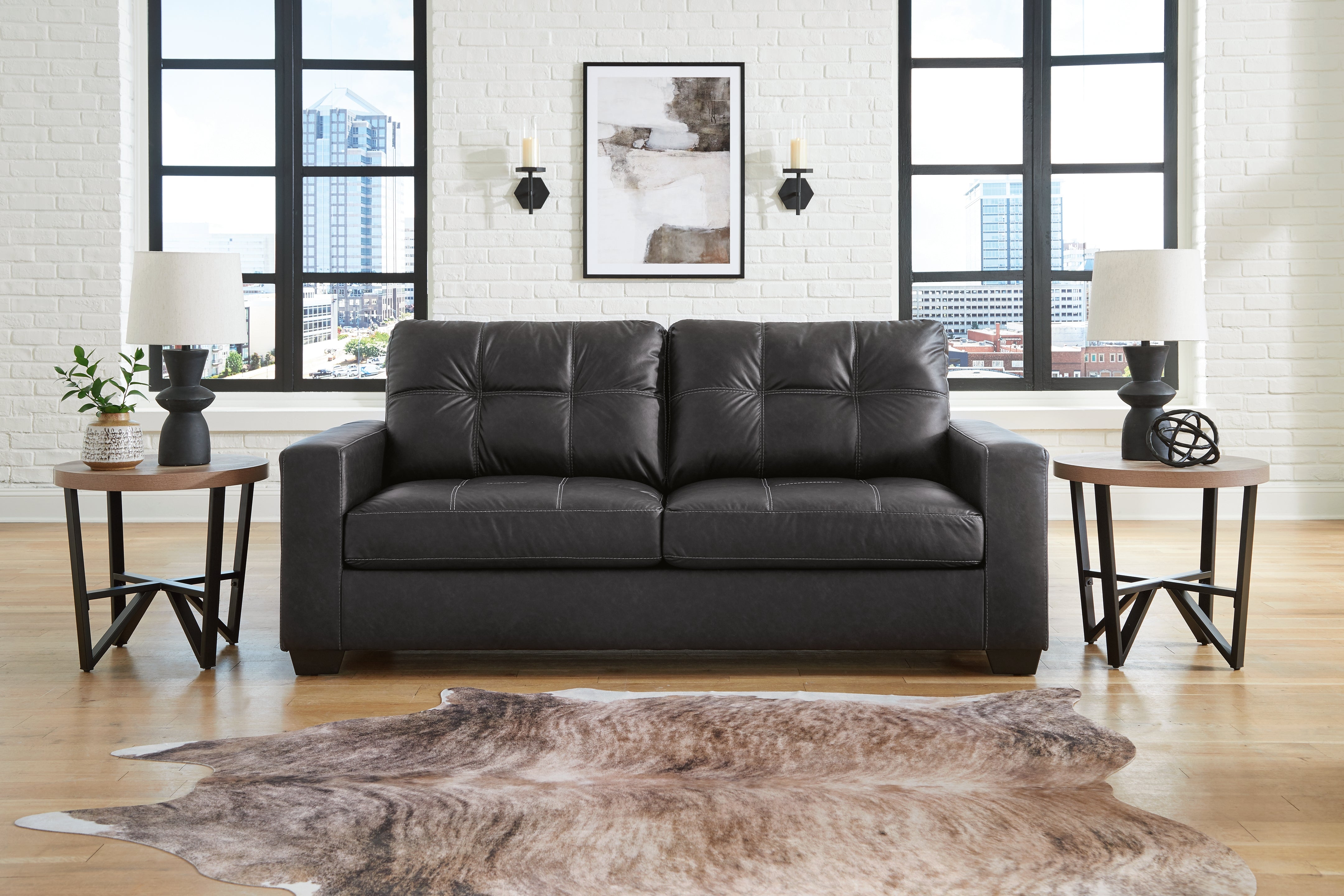 Warmstead Furniture - Ashley Furniture - Barlin Mills Living Room - Sofa / Carbon - 1700438
