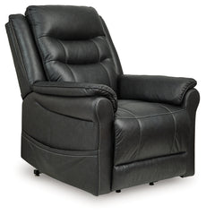 Warmstead Furniture - Ashley Furniture - Oatman Living Room - Power Lift Recliner / Umber - 1800412