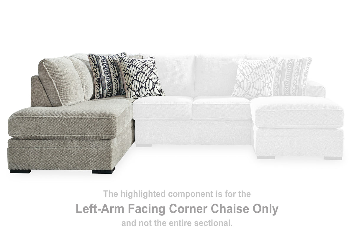 Warmstead Furniture - Ashley Furniture - Calnita Sectional - RAF 2-Piece Sectional with Chaise / Sisal - 20502S2