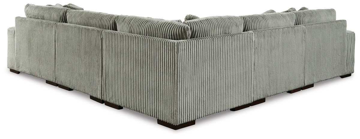 Warmstead Furniture - Ashley Furniture - Lindyn Sectional - RAF 6-Piece Sectional / Ivory - 21104S20