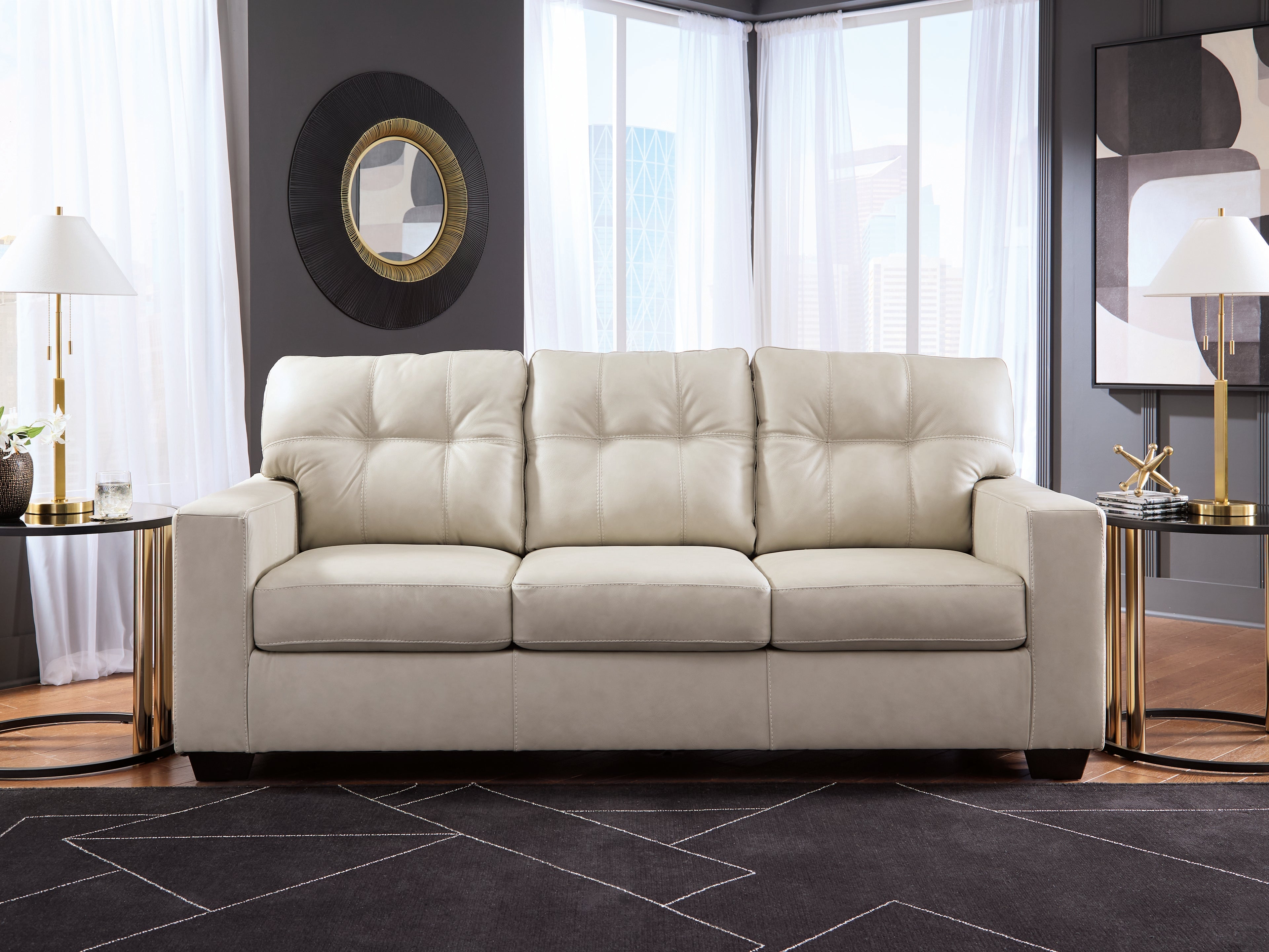 Warmstead Furniture - Ashley Furniture - Santorine Living Room - Sofa / Bone - 2170838
