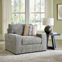 Warmstead Furniture - Ashley Furniture - Dunmor Living Room - Ottoman / Graphite - 2490414