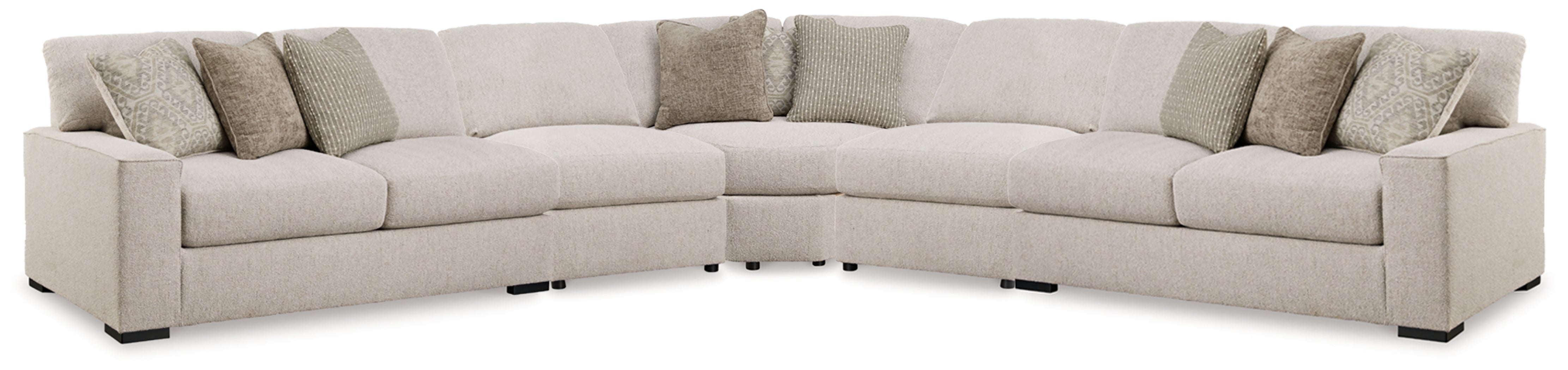 Warmstead Furniture - Ashley Furniture - Ballyton Sectional - RAF 5-Piece Sectional / Sand - 25102S3