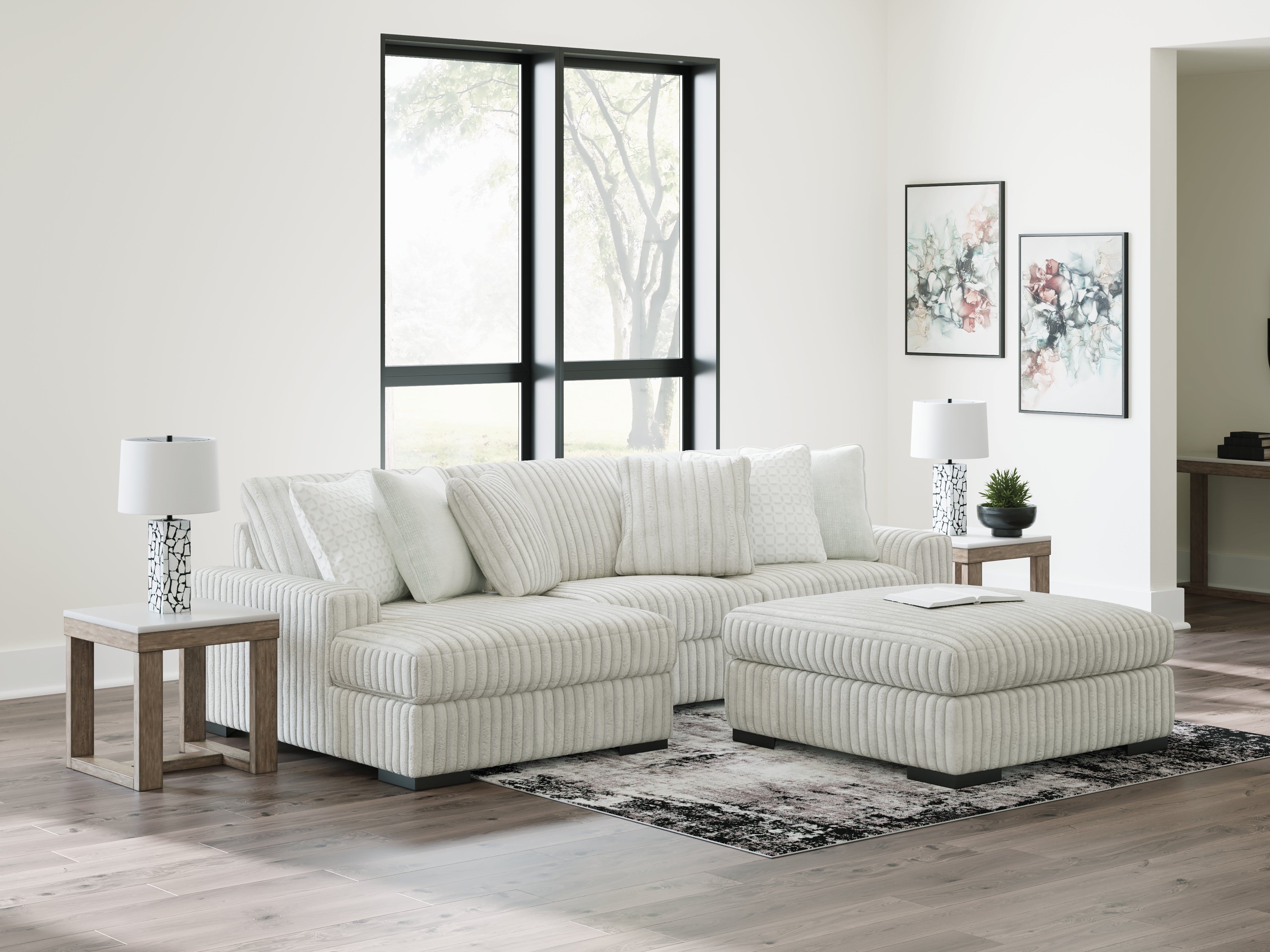 Warmstead Furniture - Ashley Furniture - Stupendous Sectional - LAF 2-Piece Sectional with Chaise / Alloy - 25903S7