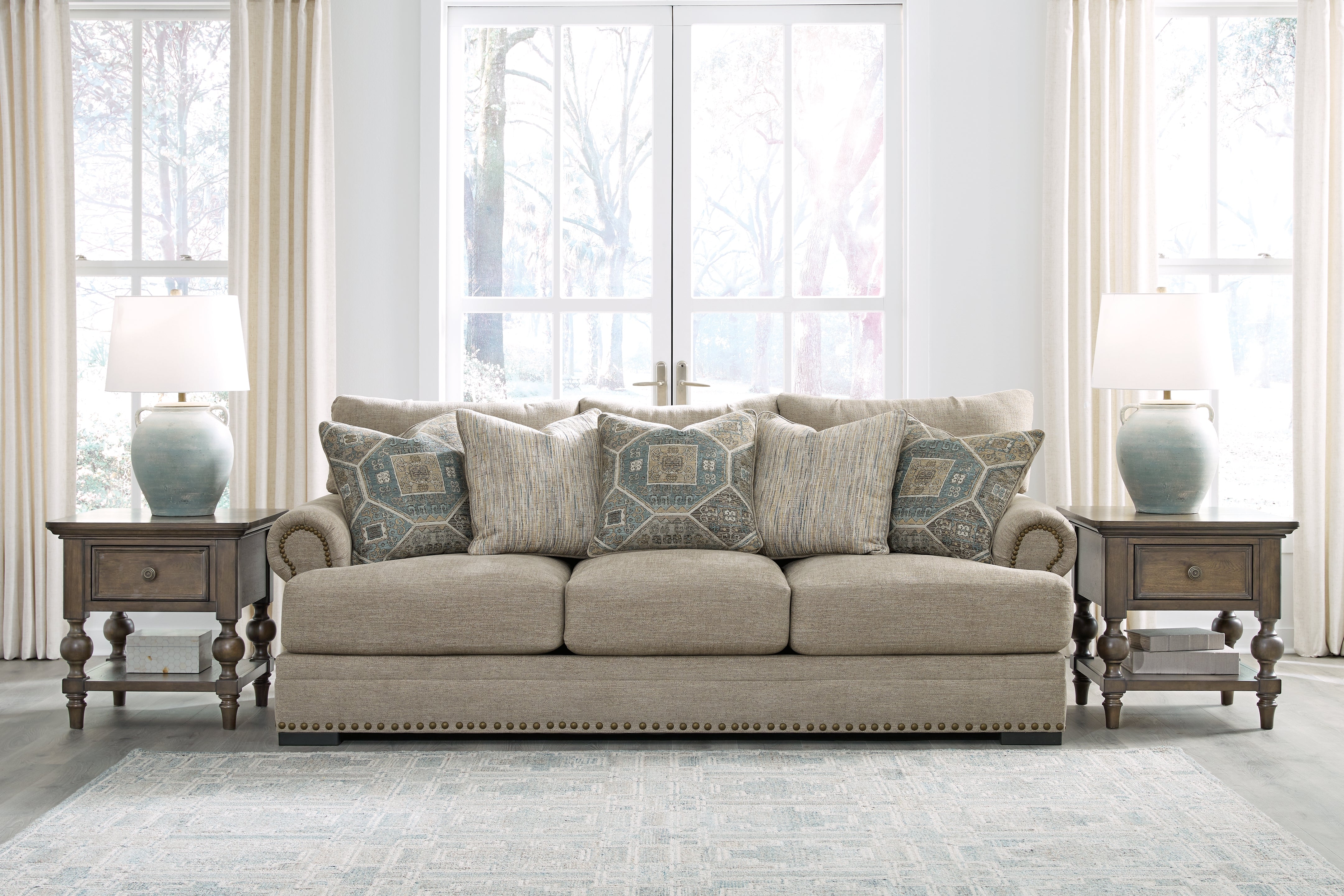 Warmstead Furniture - Ashley Furniture - Galemore Living Room - Sofa / Quarry - 2700438