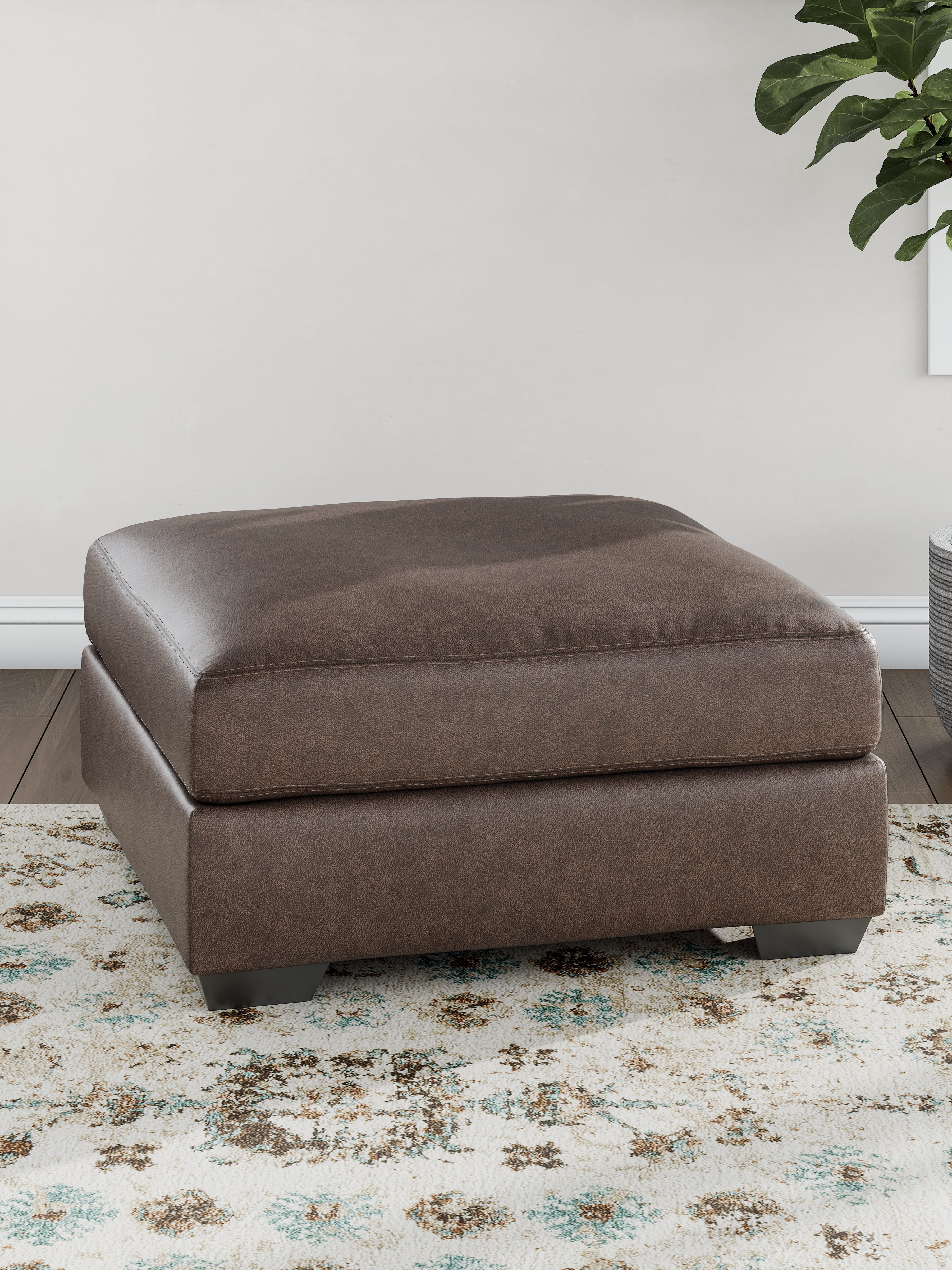 Warmstead Furniture - Ashley Furniture - WillowBend Living Room - Oversized Accent Ottoman / Umber - PC2770508