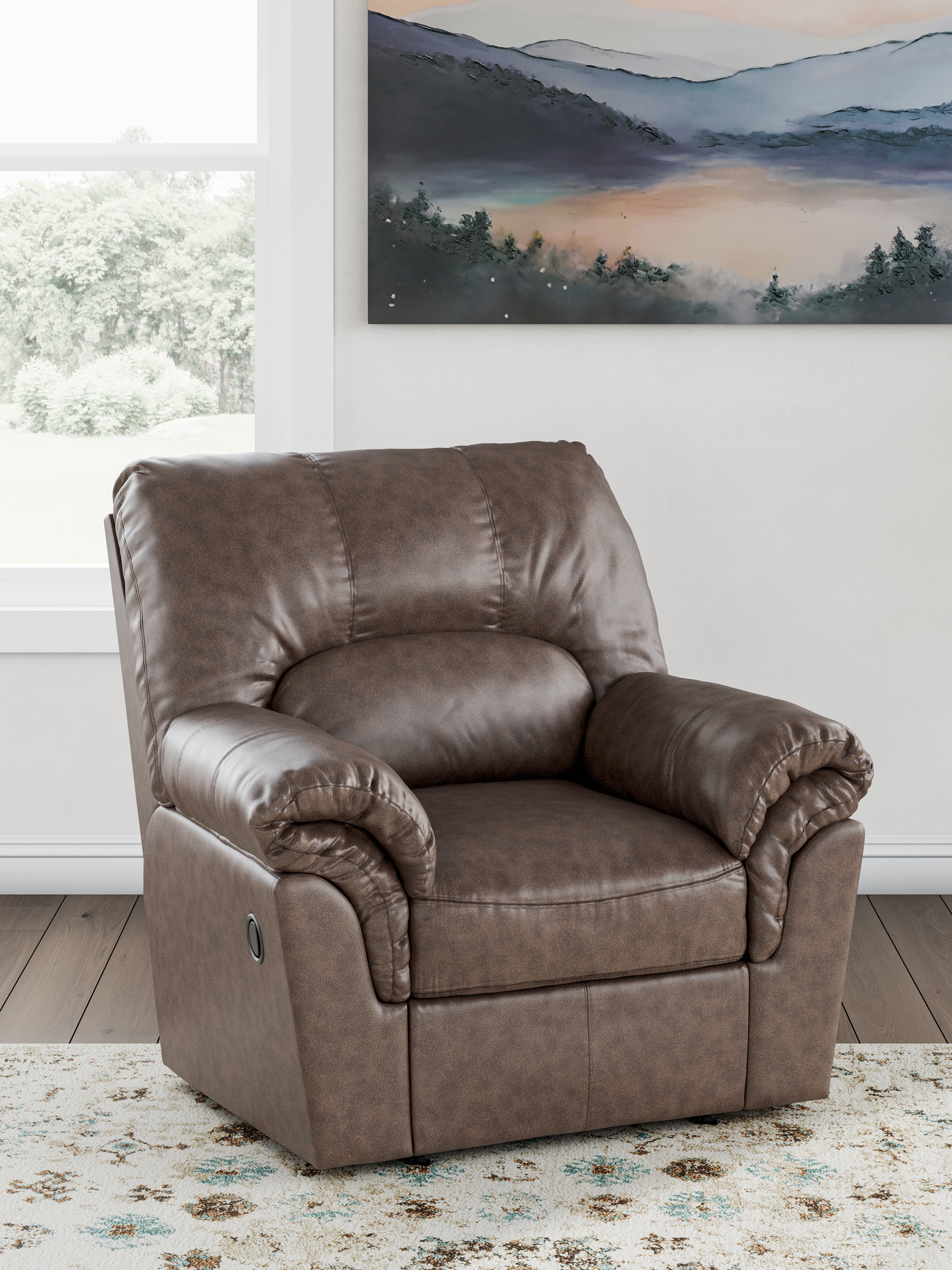 Warmstead Furniture - Ashley Furniture - WillowBend Living Room - Rocker Recliner / Umber - PC2770525