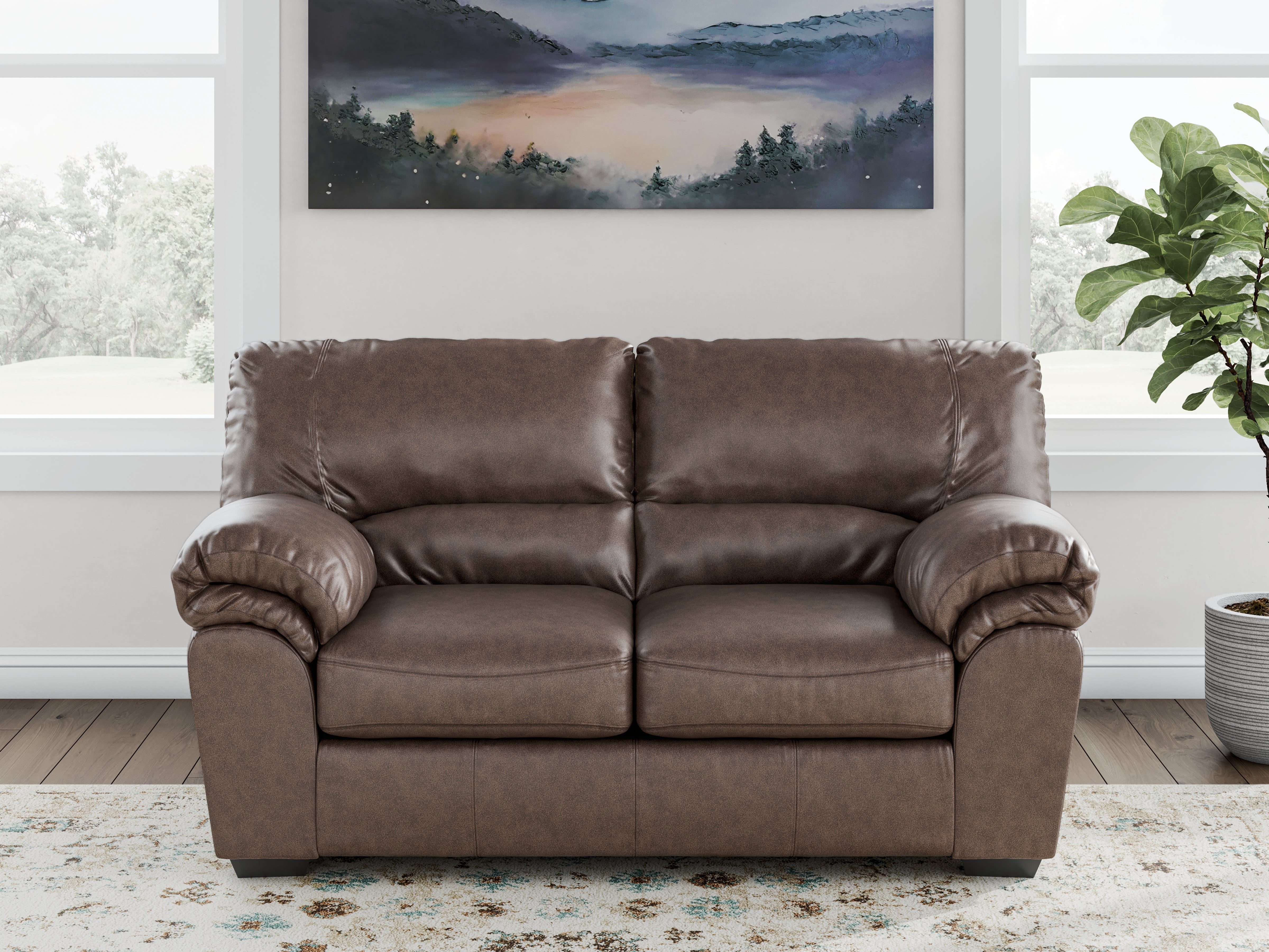 Warmstead Furniture - Ashley Furniture - WillowBend Living Room - Loveseat / Umber - PC2770535