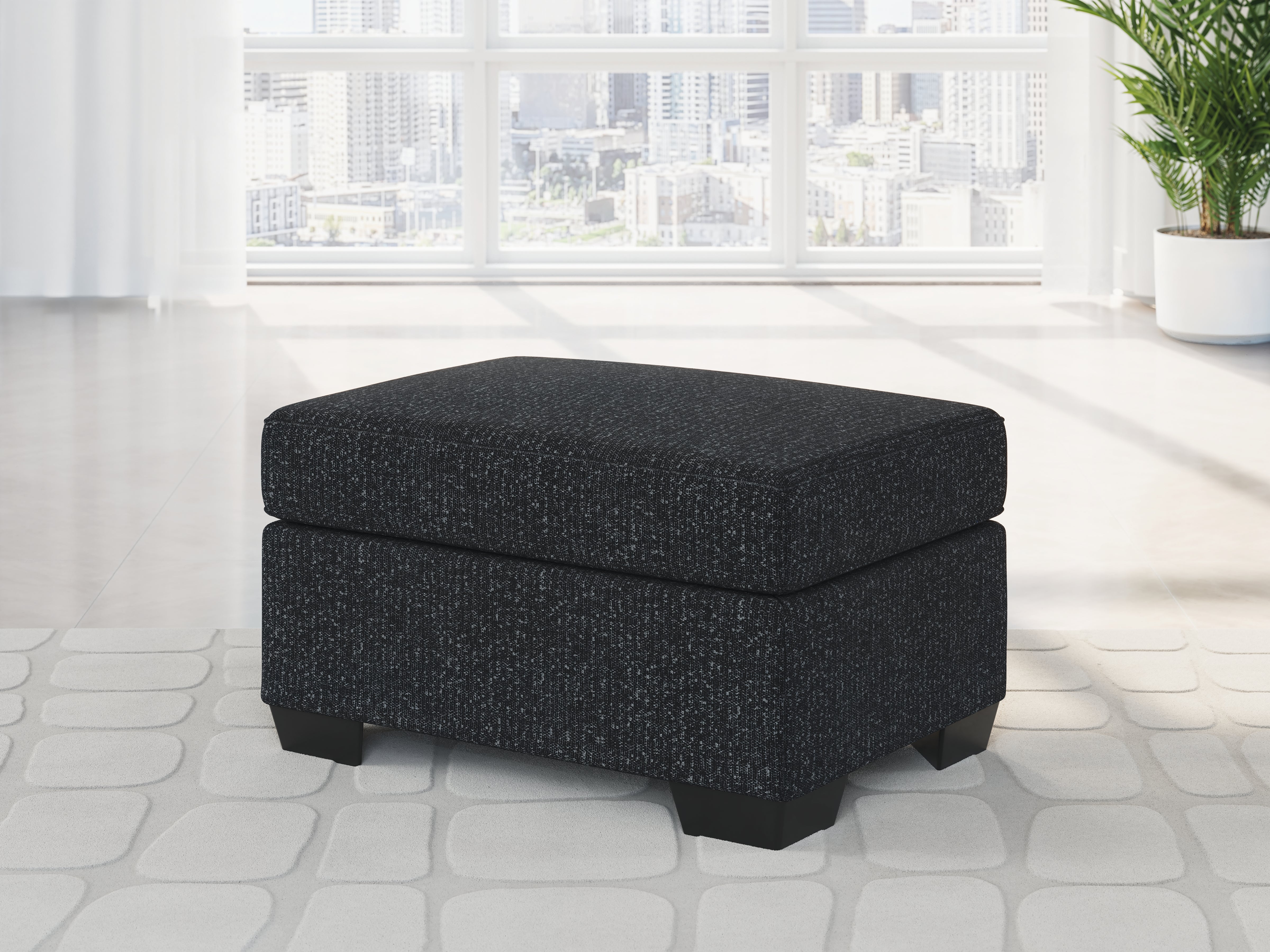 Warmstead Furniture - Ashley Furniture - Jasmine Peaks Living Room - Ottoman / Coal - 2890414