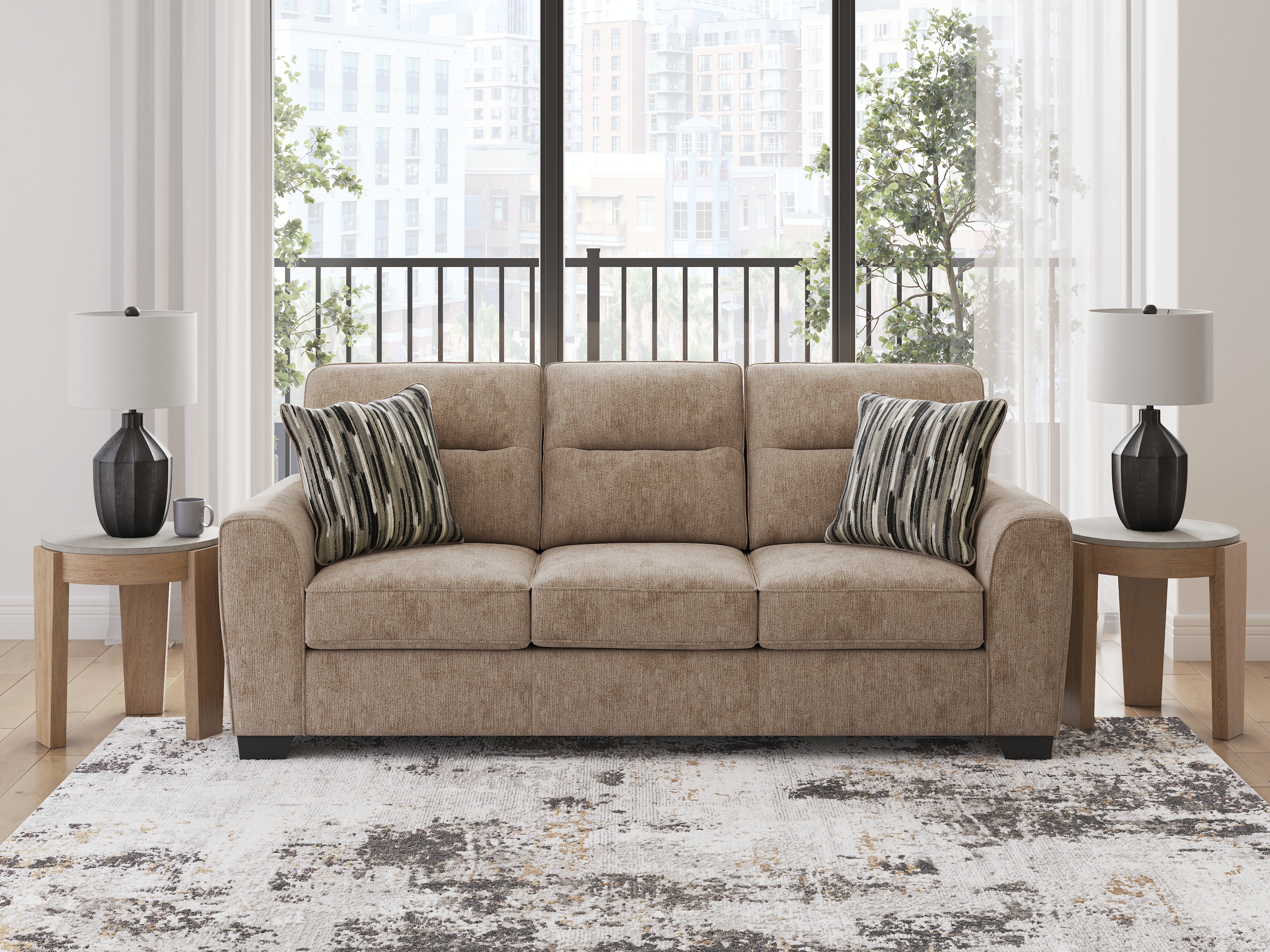 Warmstead Furniture - Ashley Furniture - Olten Living Room - Sofa / Mocha - 3130438