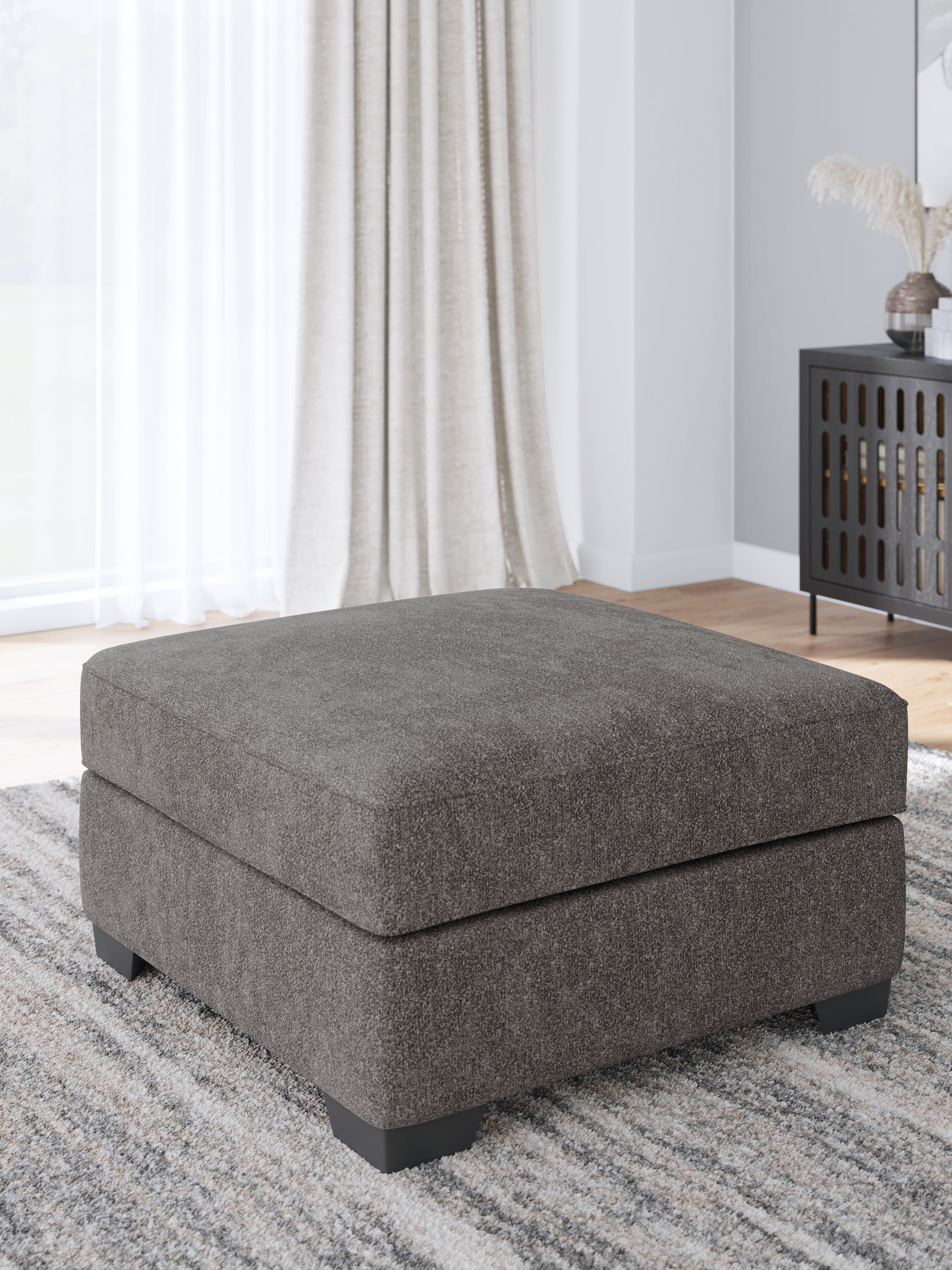 Warmstead Furniture - Ashley Furniture - Olten Living Room - Oversized Accent Ottoman / Graphite - 3130508