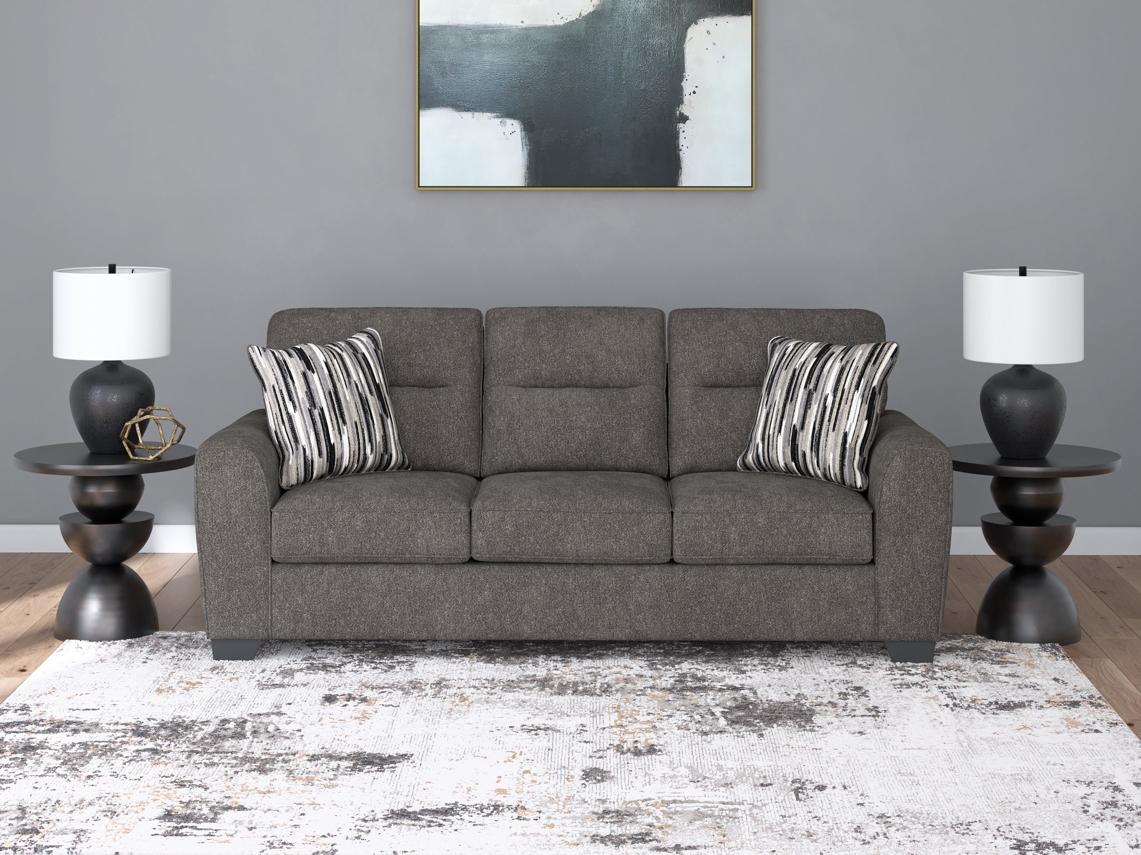 Warmstead Furniture - Ashley Furniture - Olten Living Room - Sofa / Graphite - 3130538