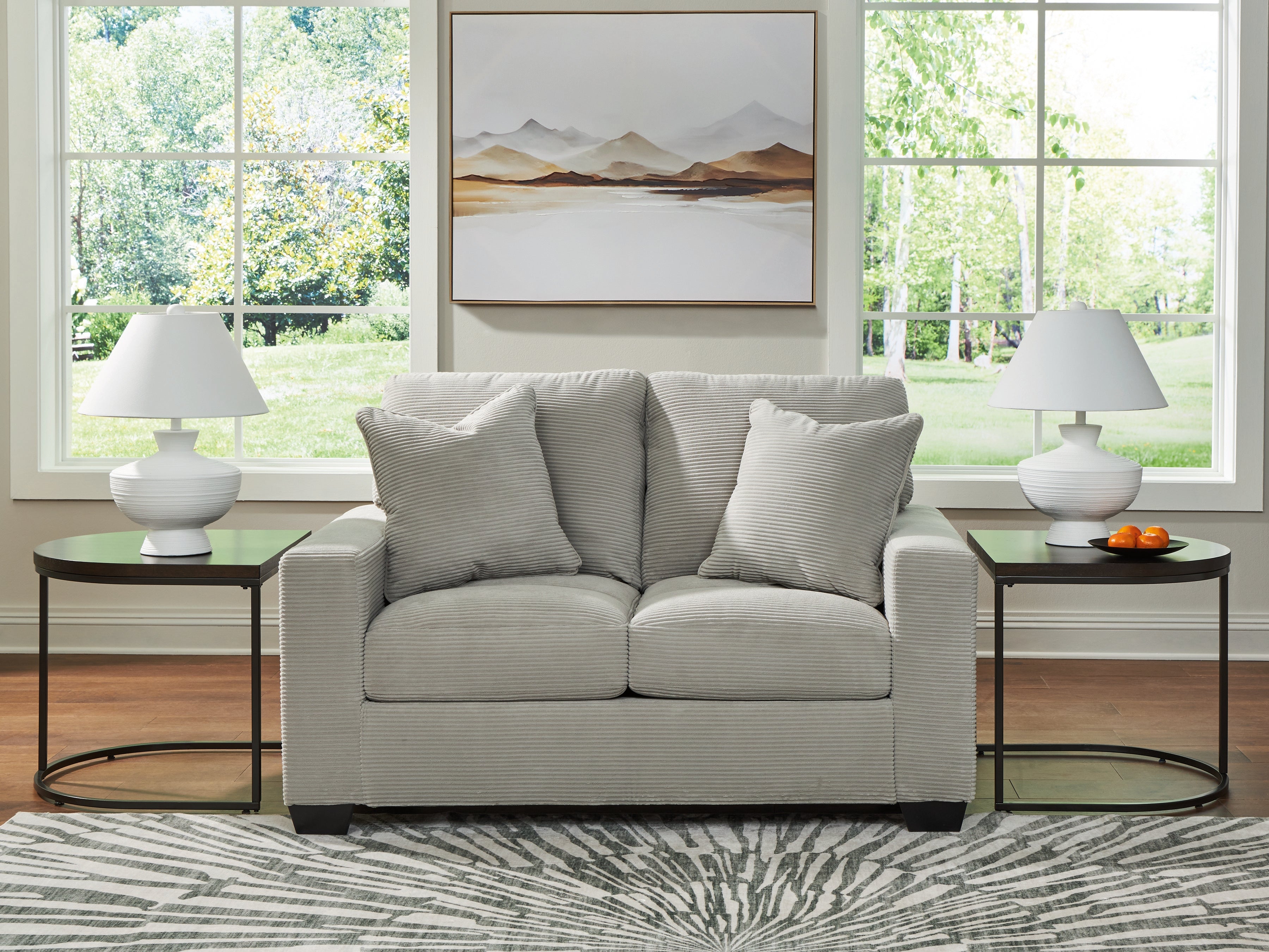Warmstead Furniture - Ashley Furniture - Greenbriar Living Room - Loveseat / Smoke - PC3200535