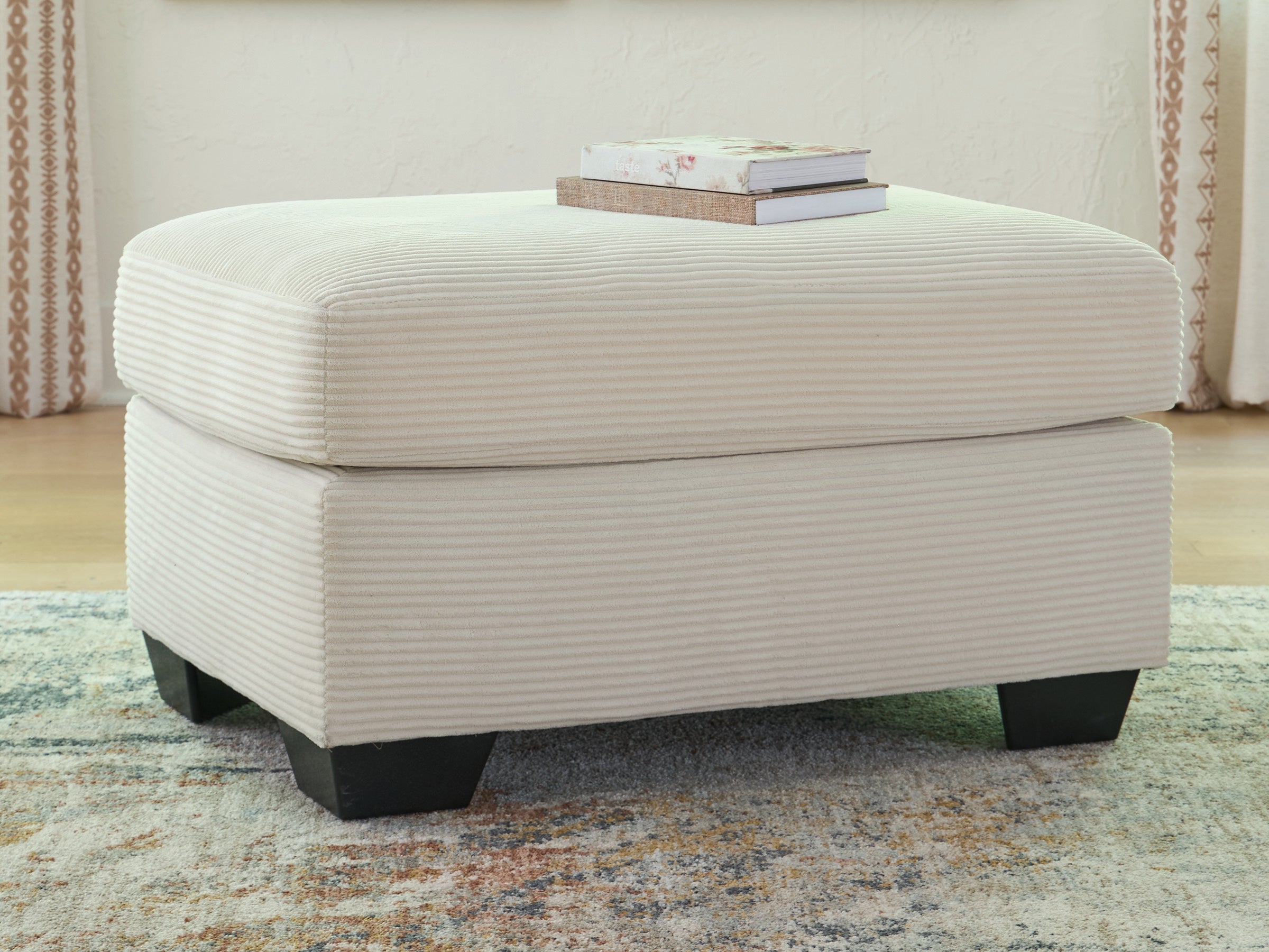 Warmstead Furniture - Ashley Furniture - Greenbriar Living Room - Ottoman / Ivory - PC3200614