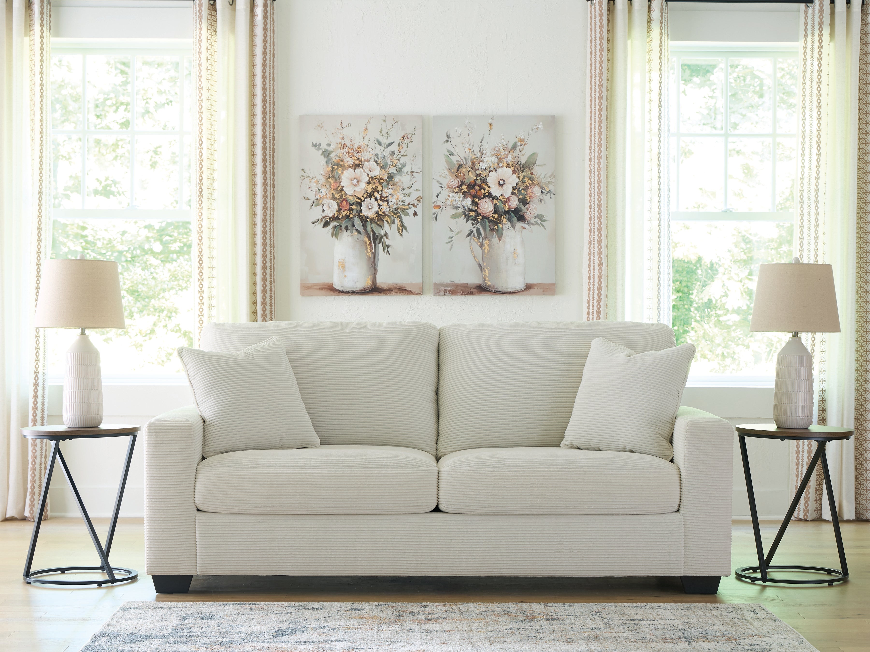 Warmstead Furniture - Ashley Furniture - Greenbriar Living Room - Sofa / Ivory - PC3200638