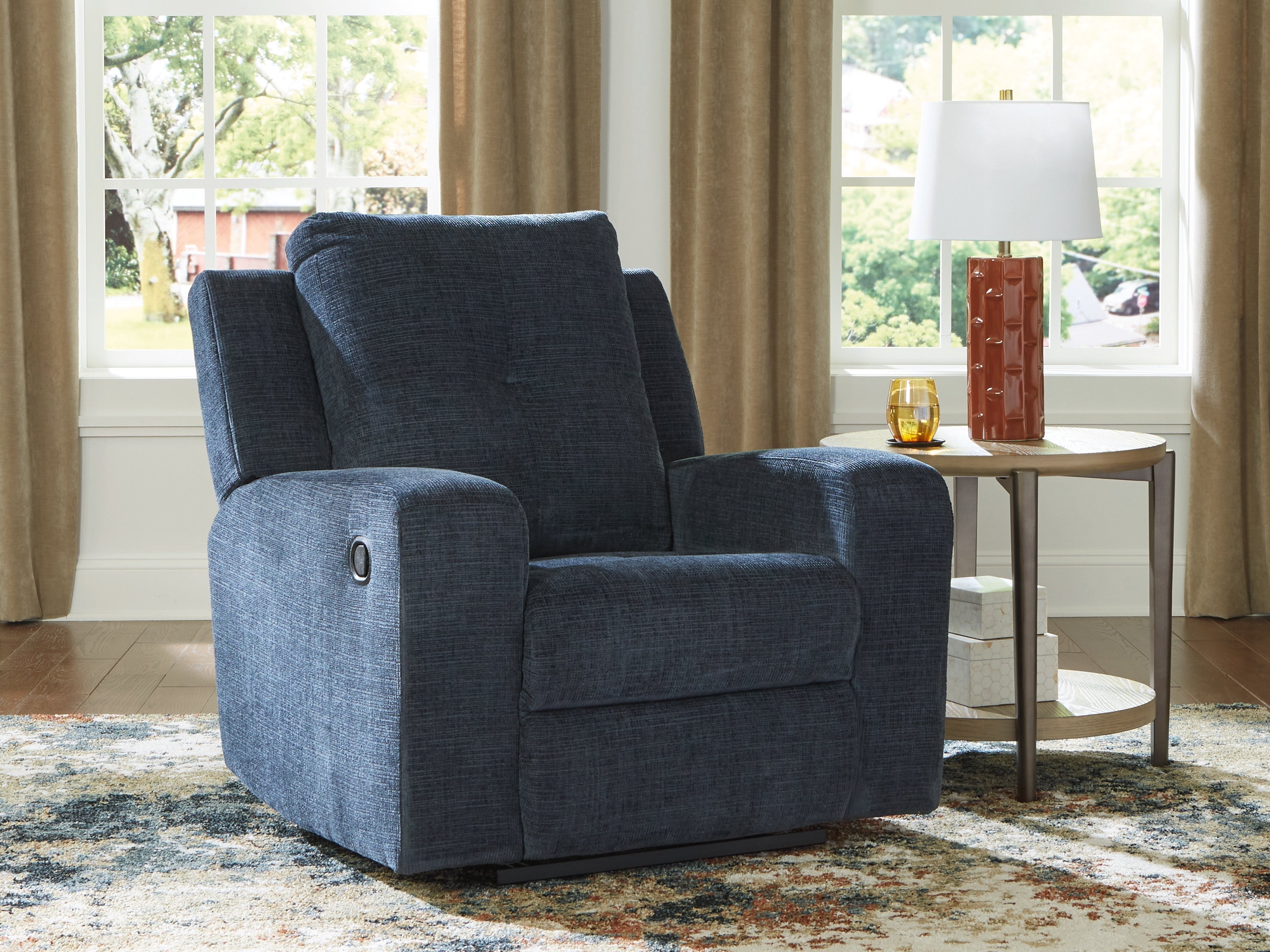 Warmstead Furniture - Ashley Furniture - Danum Living Room - Zero Wall Recliner / Ink - 3880629